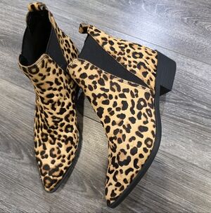Steve Madden Leopard Print Ankle Boots